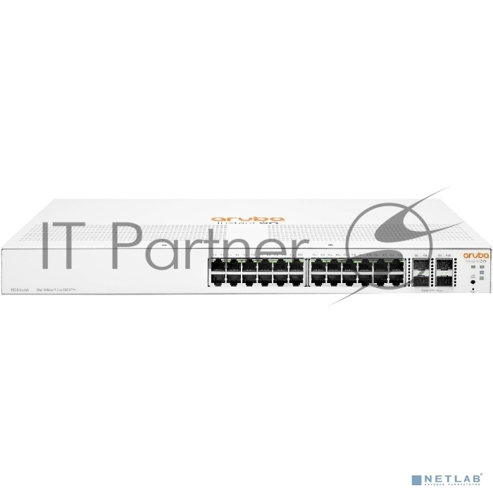 Коммутатор HPE Aruba IOn 1930 24G 4SFP+, 24×1 Гбит/с + 4×10 Гбит/с SFP+, управляемый