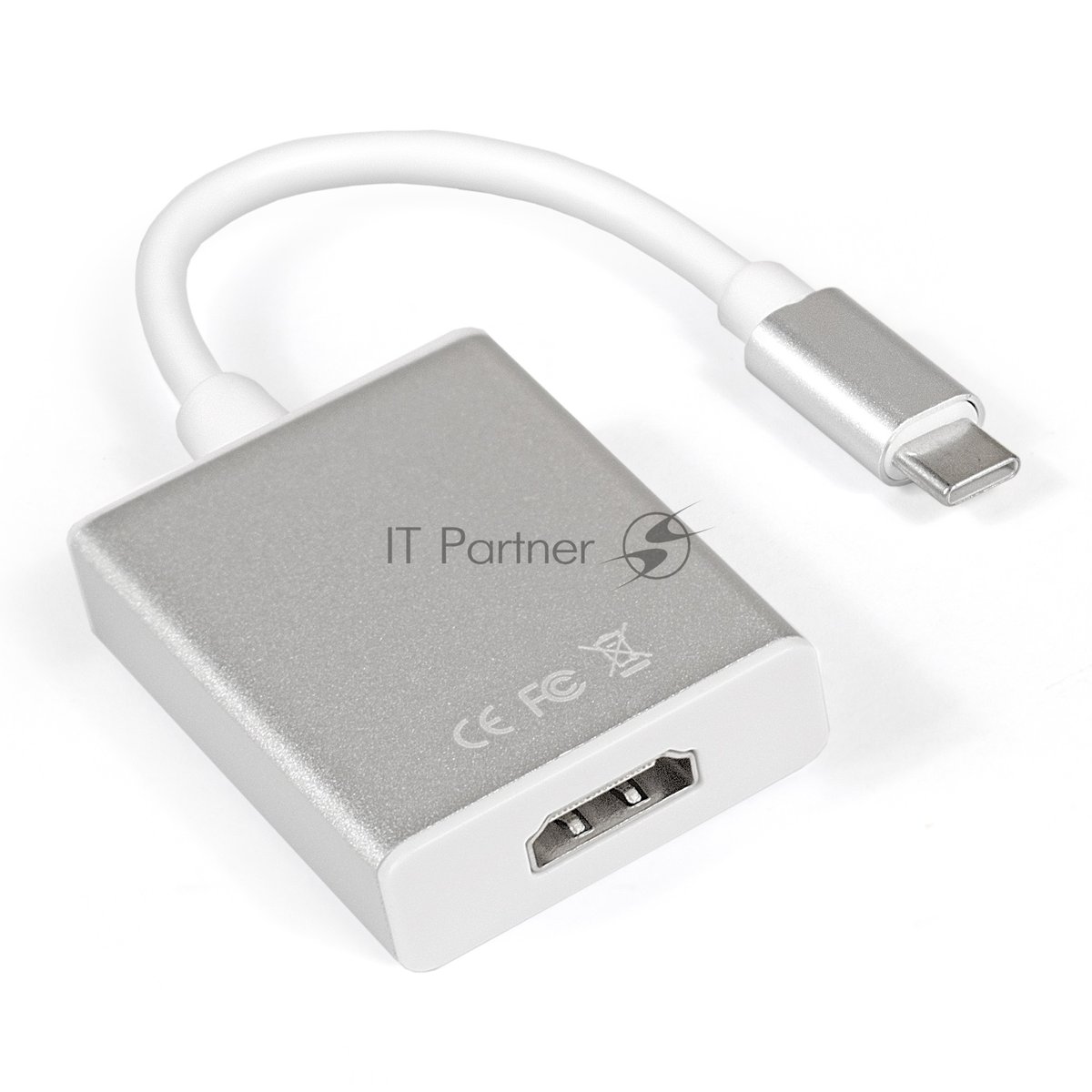 Exegate EX284937RUS Кабель-адаптер Type C-HDMI ExeGate EX-CM-HDMIF-0.15 (USB Type C/19F, 0,15м)