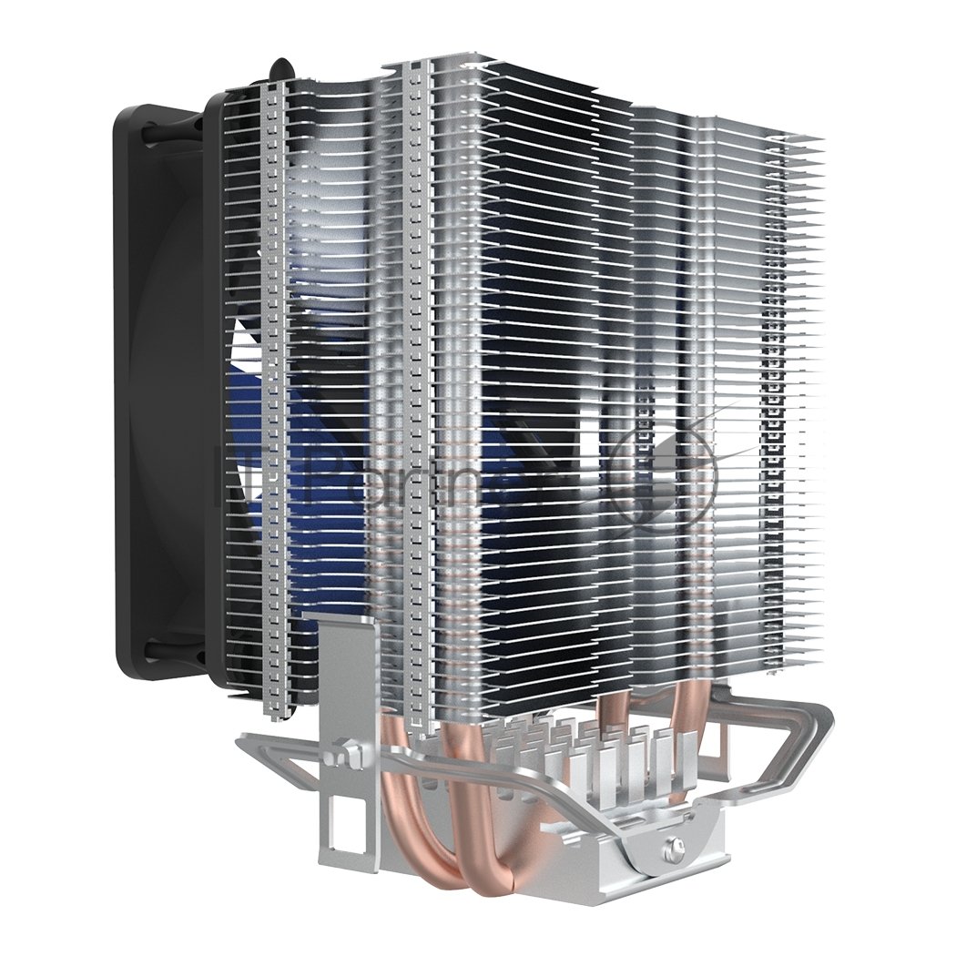 Кулер PCCooler S93 V2 S775/115X/AM2/AM3/AM4/FM1/FM2 (40 шт/кор, TDP 102W, вент-р 90мм, 2 тепловые трубки 6мм, 2200RPM, 22dBa)