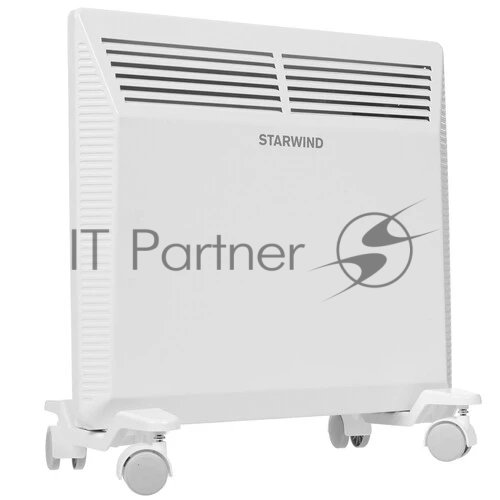 Конвектор электрический Starwind SHV5010, белый, 1000 Вт, 15 м2, термостат, 1 режим мощности
