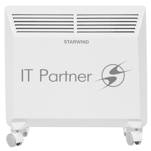 Конвектор электрический Starwind SHV5010, белый, 1000 Вт, 15 м2, термостат, 1 режим мощности