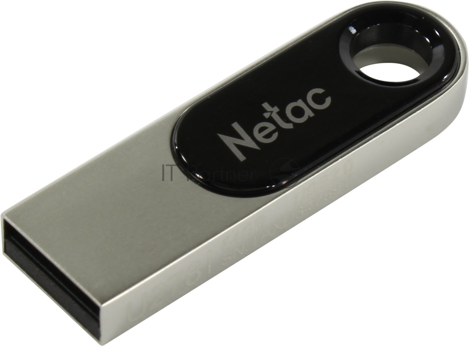 (Поврежденная упаковка) Флеш Диск Netac U278 64Gb <NT03U278N-064G-20PN>, USB2.0, металлическая матовая