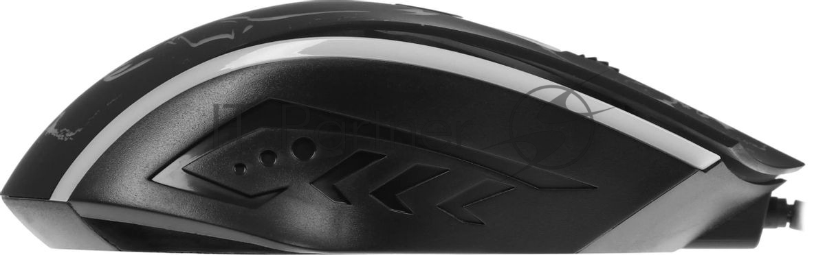 Мышь проводная Defender Overmatch GM-069 черный, 2400 dpi, USB, кнопки - 4
