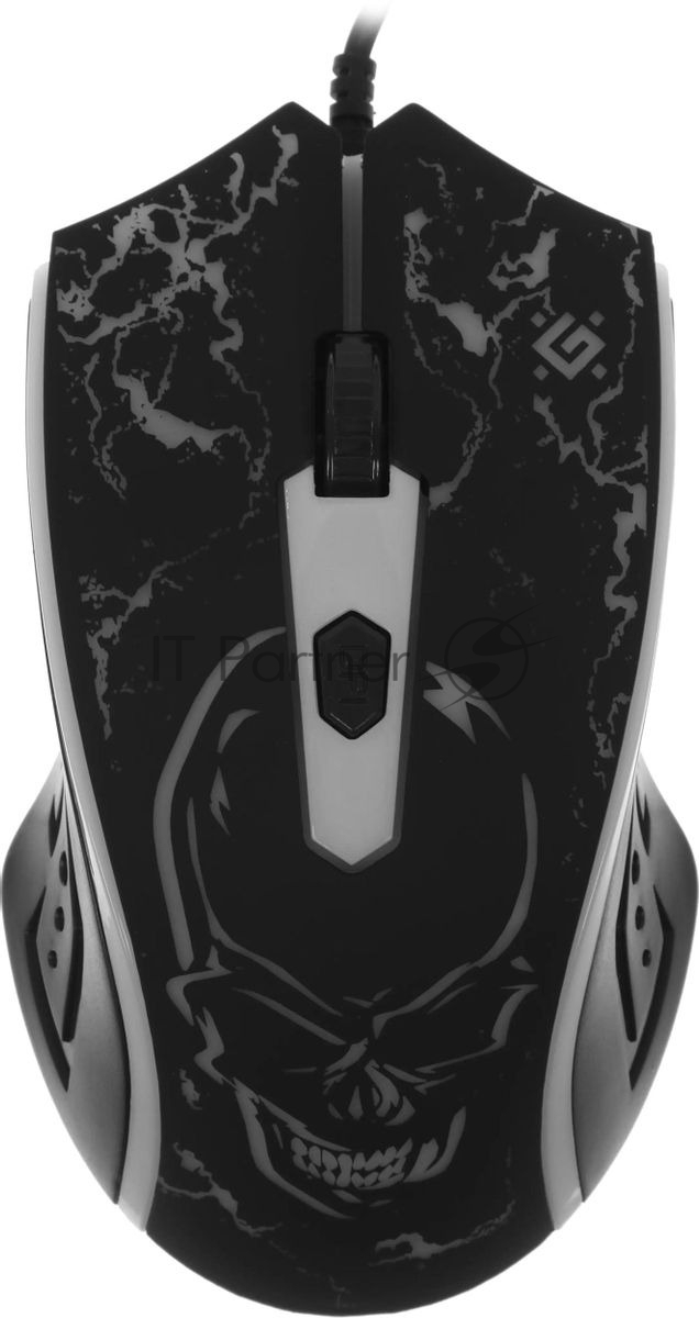 Мышь проводная Defender Overmatch GM-069 черный, 2400 dpi, USB, кнопки - 4