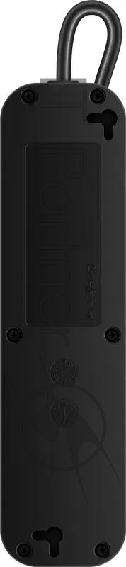 Удлинитель Defender M418 черный, 1.8 м, EURO, 4 розетки, 2200 Вт