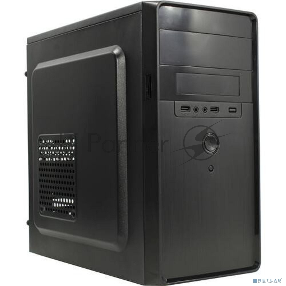 (Поврежденная упаковка) Корпус Minitower ExeGate EX286426RUS BA-309-450W-8 (mATX, БП AA450 с вент. 8см, 2*USB, HD аудио, черный)