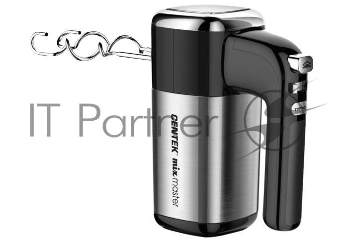 Миксер Centek CT-1120, 1200 Вт, 5 скоростей+турбо, чёрный/сталь