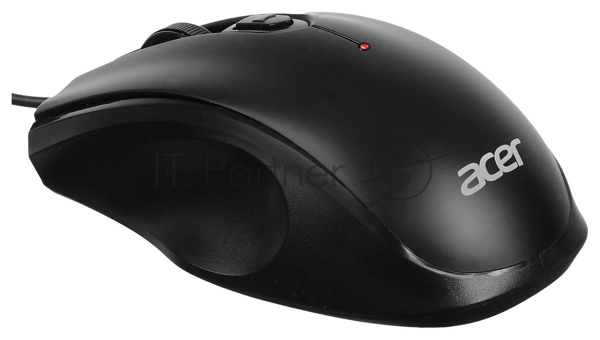 Мышь проводная Acer OMW020 черный, 1600 dpi, USB, кнопки - 4