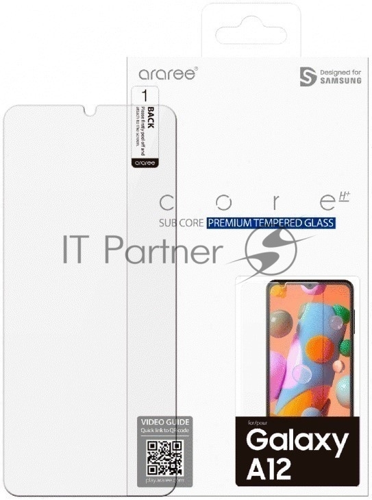 Защитное стекло для экрана Samsung araree by KDLAB для Samsung Galaxy A12 прозрачная 1шт. (GP-TTA125KDATR)