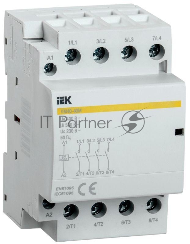Контактор модульный КМ40-40М AC/DC IEK MKK21-40-40 IEK