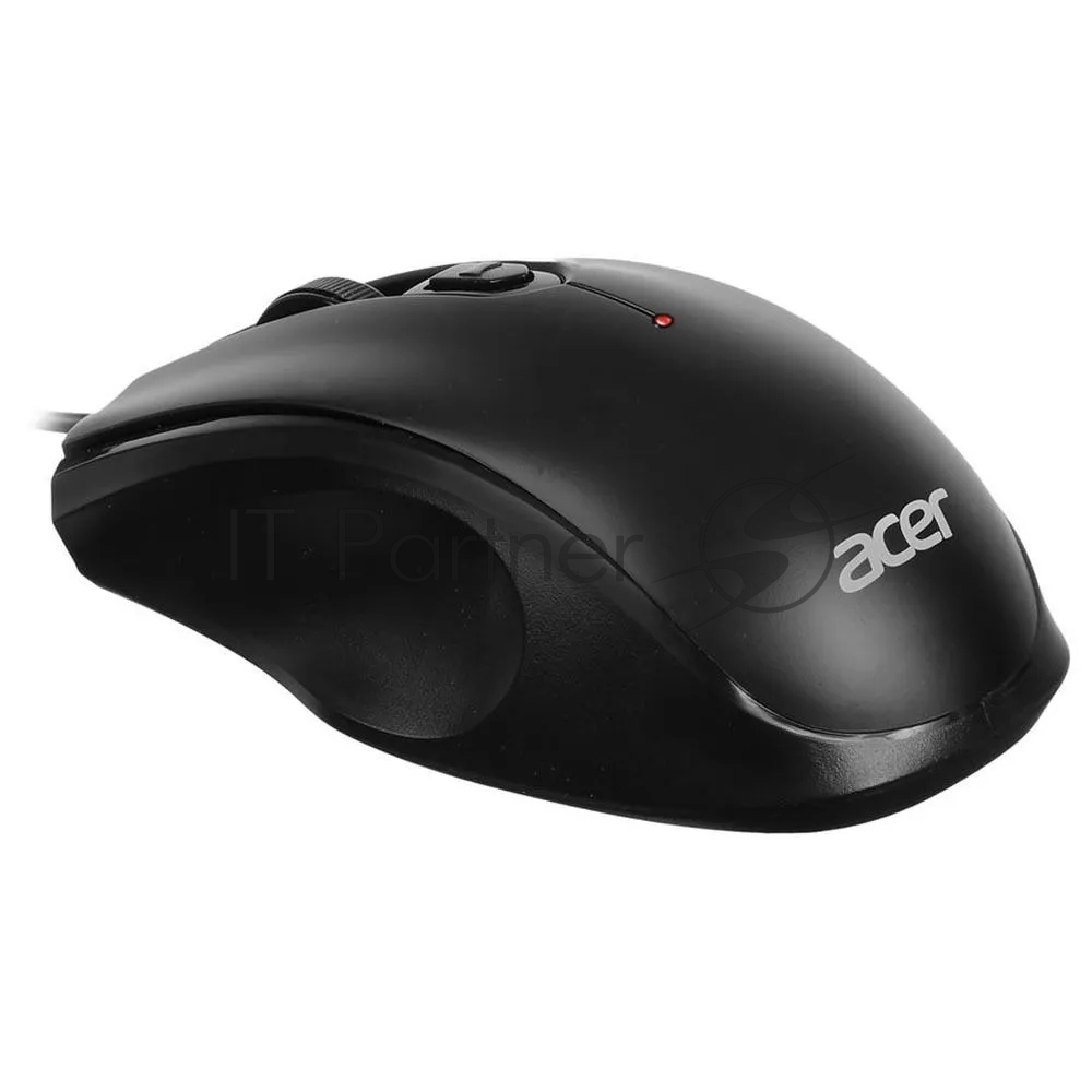Мышь проводная Acer OMW020 черный, 1600 dpi, USB, кнопки - 4