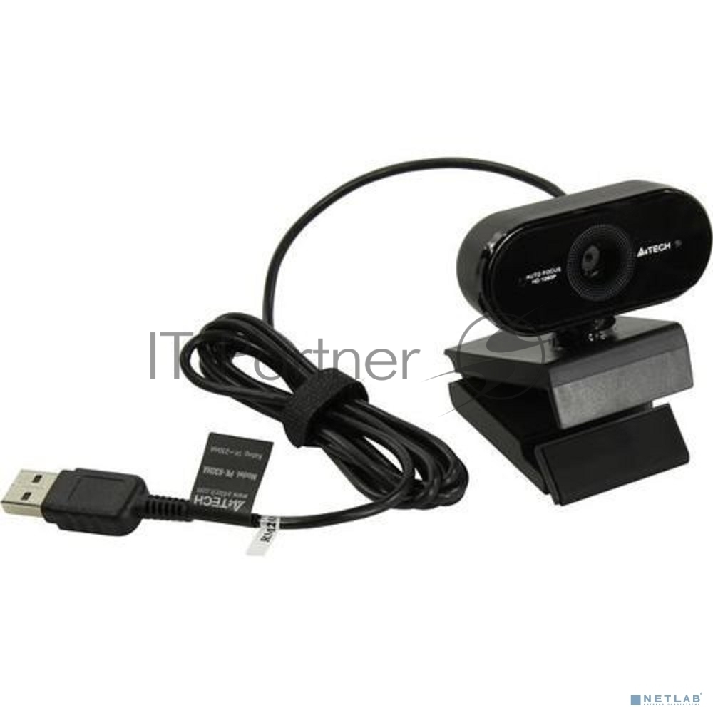 Веб-камера A4Tech PK-930HA 1920x1080, 30 кадр/с, USB Type-A, микрофон, автоматическая фокусировка, универсальное крепление