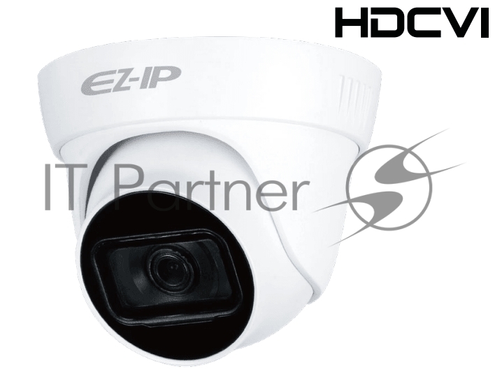 Видеокамера HDCVI EZ-IP EZ-HAC-T5B20P-A-0280B купольная, 1/2.7" 2Мп КМОП, 2.8мм фиксированный объектив, 4в1(CVI/TVI/AHD/CVBS), IP67