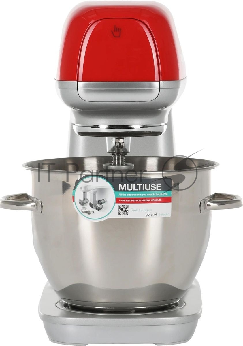Кухонная машина Gorenje MMC1000RLR планетар.вращ. 1000Вт красный
