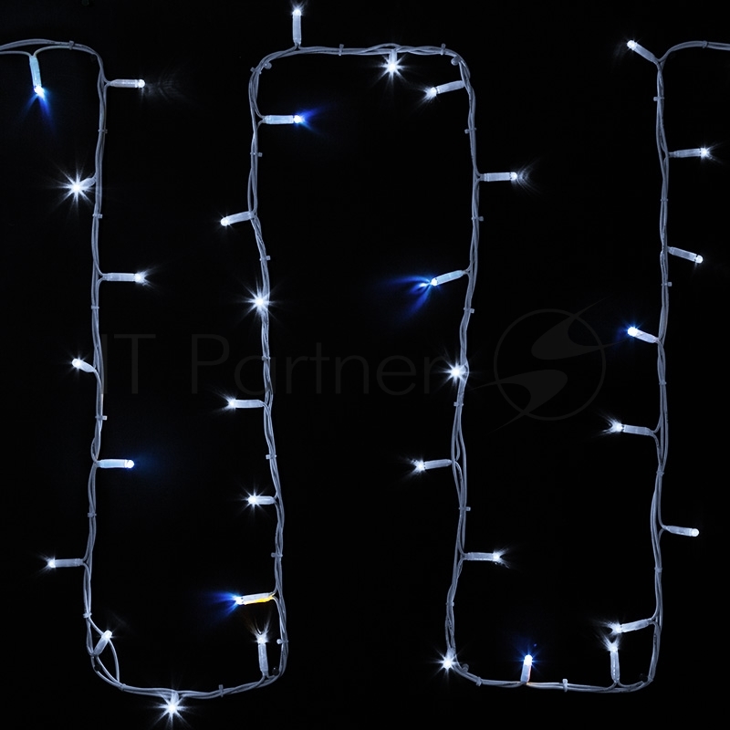 Гирлянда Neon-night "Дюраплей LED" 20м 200 LED белый каучук, мерцающий "Flashing" (каждый 5-й диод), Белая