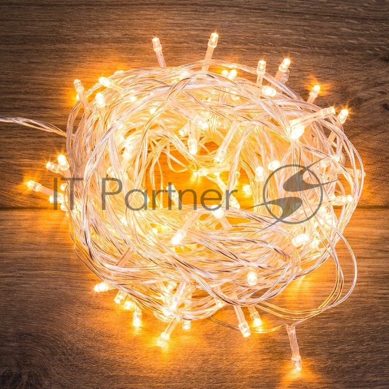 Гирлянда "Твинкл Лайт" 10 м, прозрачный ПВХ, 80 LED, цвет ТЕПЛЫЙ БЕЛЫЙ