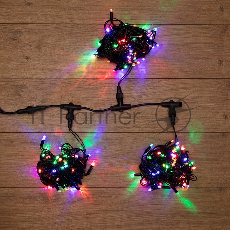 Гирлянда Neon-night LED ClipLight 24V, 3 нити по 10 метров, цвет диодов мульти
