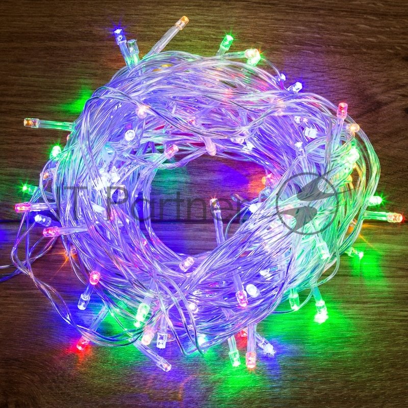 Гирлянда Neon-night "Твинкл Лайт" 10 м, прозрачный ПВХ, 80 LED, цвет Мультиколор