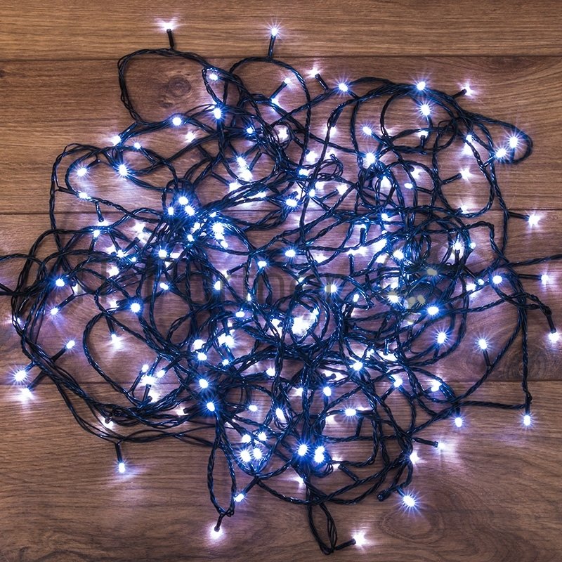 Гирлянда светодиодная Neon-night универсальная 200 LED белые 20 метров, с контроллером