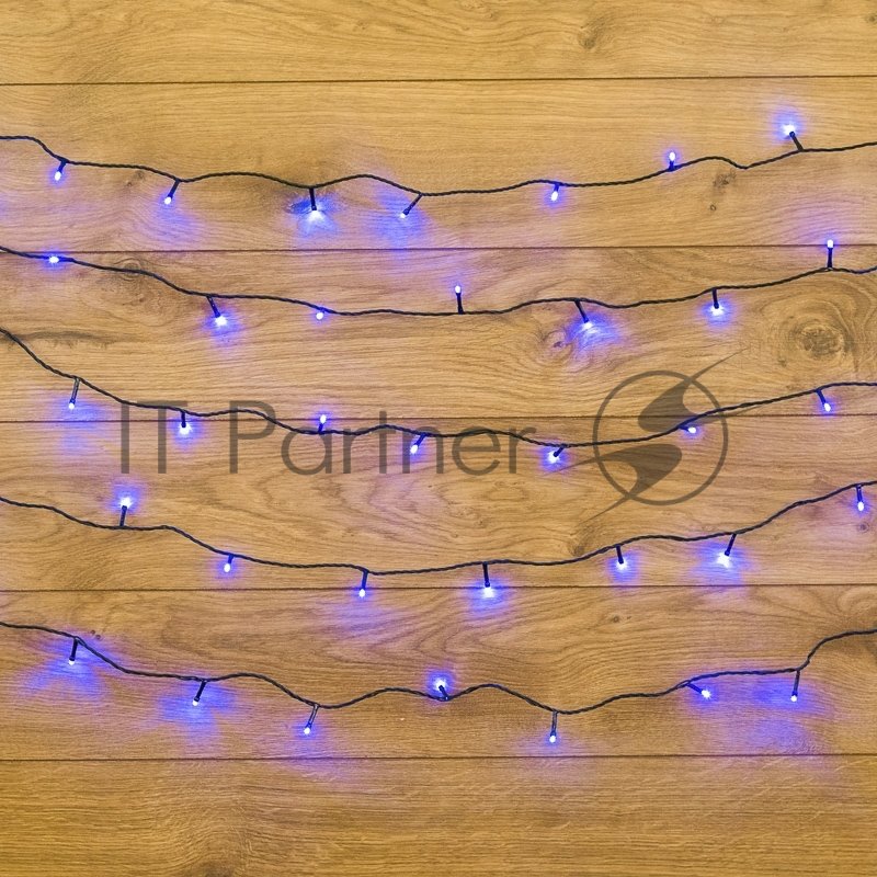 Гирлянда Neon-night "Твинкл Лайт" 4 м, темно-зеленый ПВХ, 25 LED, синий