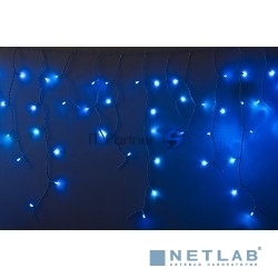 Гирлянда Neon-night Айсикл (бахрома) светодиодный, 2,4 х 0,6 м, белый провод, 230 В, диоды синие, 76 LED