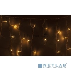 Гирлянда Neon-night Айсикл (бахрома) светодиодный, 4,8 х 0,6 м, белый провод, 230 В, диоды теплый белый, 176 LED