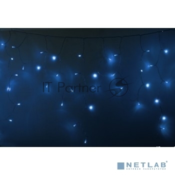 Гирлянда Neon-night Айсикл (бахрома) светодиодный, 2,4 х 0,6 м, прозрачный провод, 230 В, диоды синие, 88 LED