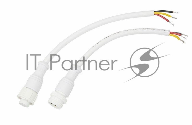 Соединительный кабель Rexant (3pin) герметичный (IP67) 3х0.5мм² белый