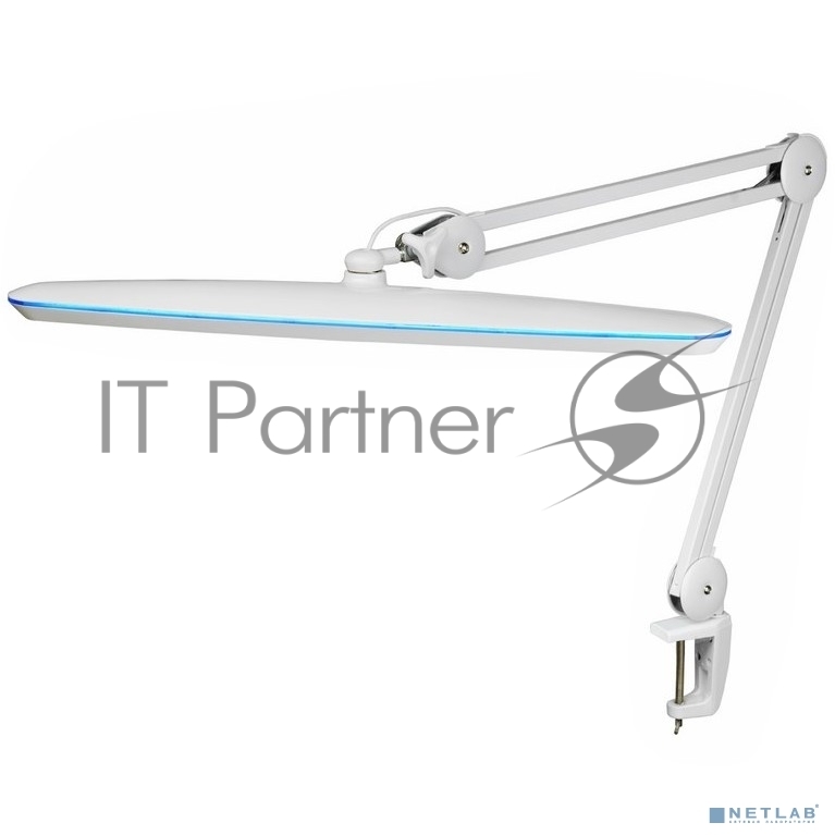 Rexant 31-0409 Лампа настольная бестеневая  , струбцина, «Blue Stream», 117 SMD LED, диммер (4 уровня), белая