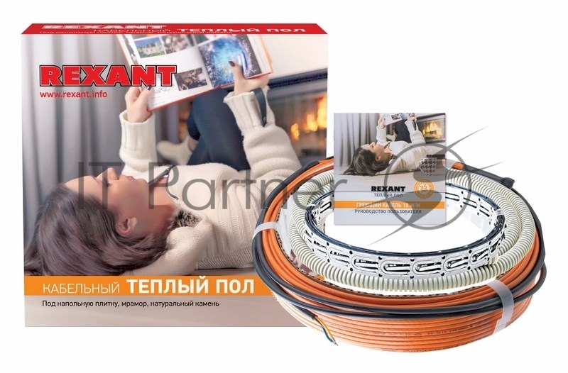 Rexant 51-0512-3 Теплый пол RND -10-150 (150Вт/10м/ S обогрева, м2: 0,9-1,2) (двух жильный)