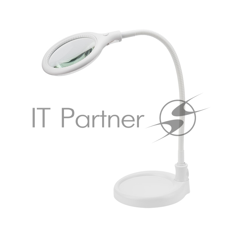 Rexant 31-0247 Лупа настольная 3D   с подсветкой 30 LED, подставка+прищепка, белая