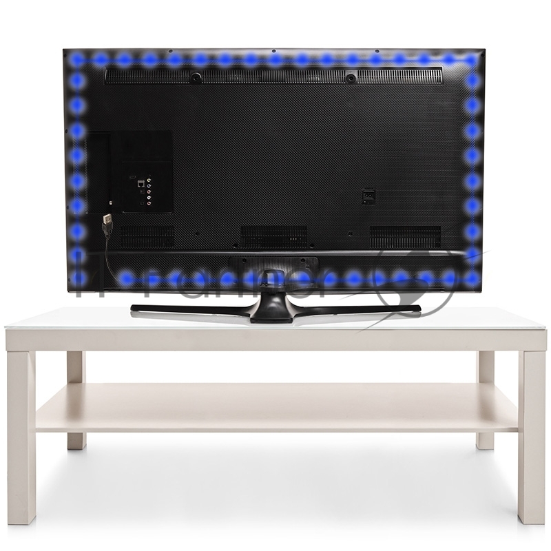 Лента светодиодная с USB коннектором 5 В, 8 мм, IP65, SMD 2835, 60 LED/m, цвет свечения синий