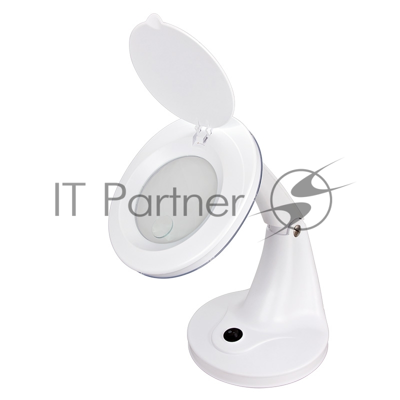31-0245 Лупа настольная 3D+12D REXANT с подсветкой 30 SMD LED, белая
