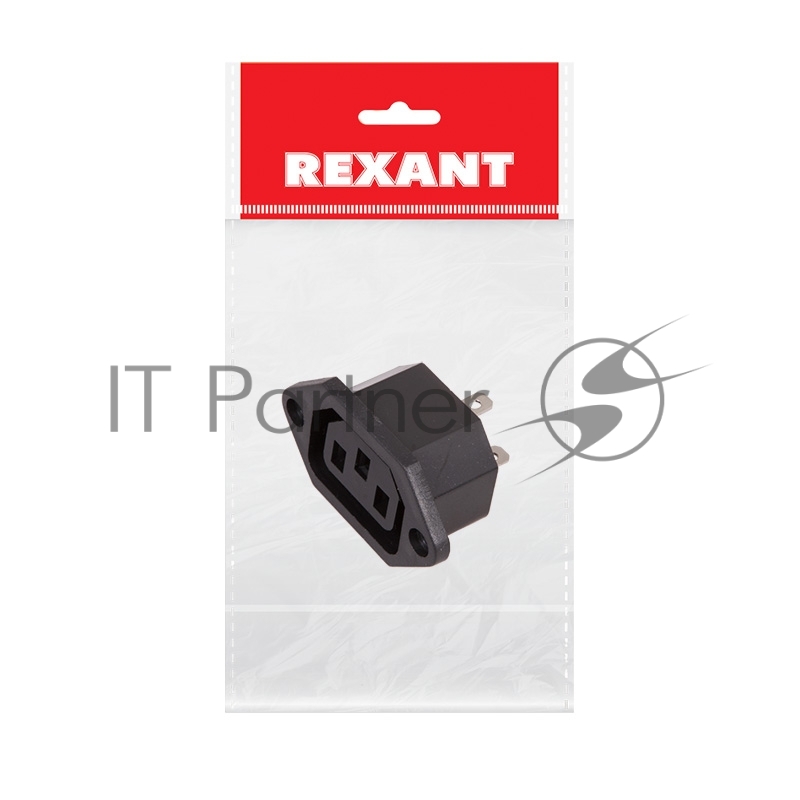 Сетевое гнездо на корпус Rexant (1 шт.) (пакет БОПП)