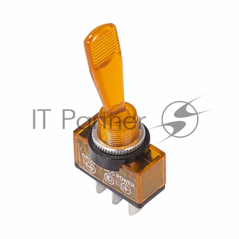 Rexant (36-4372) Тумблер 12V 20А (3c) ON-OFF однополюсный  с желтой подсветкой  