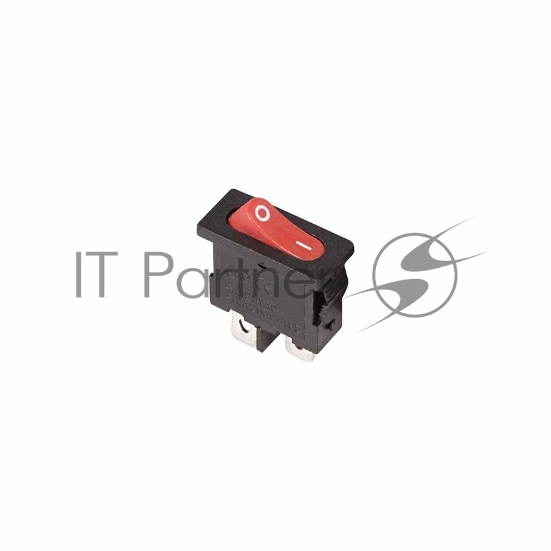 Rexant 36-2051 Выключатель клавишный 250V 6А (2с) ON-OFF красный  Mini  