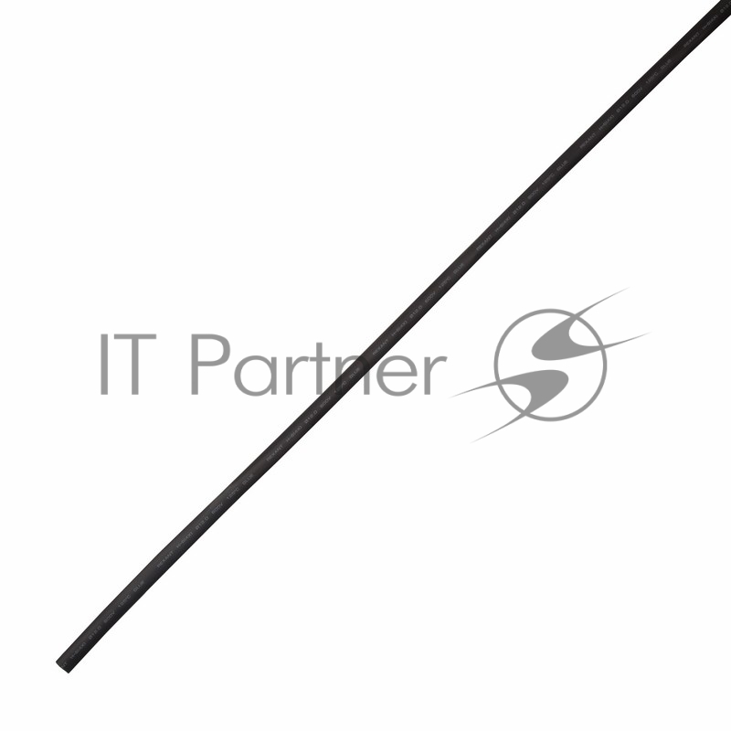 Термоусаживаемая трубка клеевая Rexant 12,0/3,0 мм, (4:1) черная, упаковка 10 шт. по 1 м