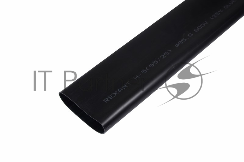 REXANT 26-0095 Термоусаживаемая трубка клеевая REXANT 95,0/29,0 мм, (3-4:1) черная, упаковка 2 шт. по 1 м