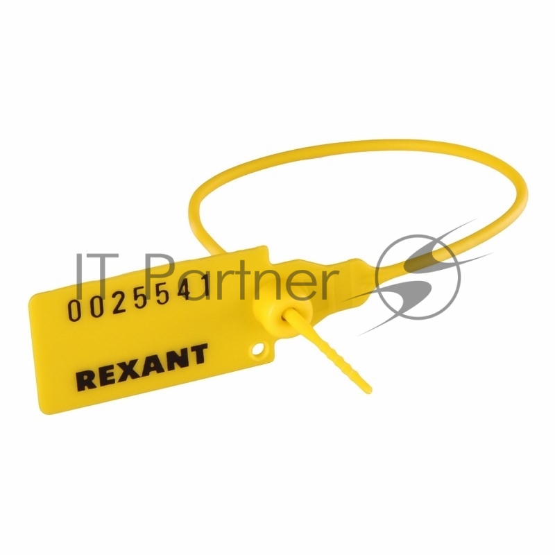 Rexant Пломба пластиковая номерная 220 мм желтая (1шт) (07-6112)