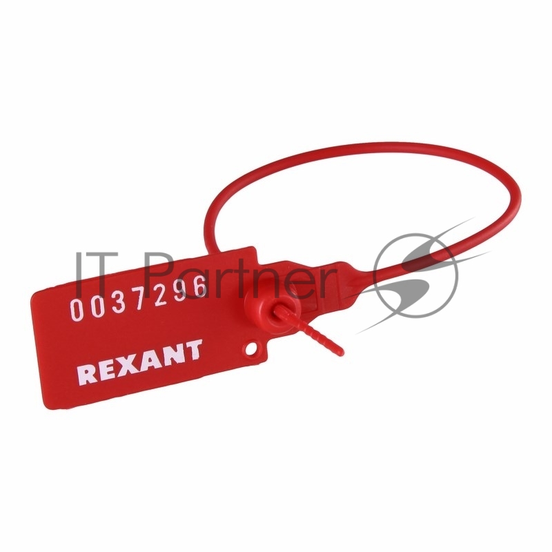 Пломба пластиковая номерная Rexant 220 мм красная