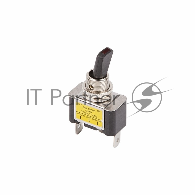 Rexant 36-4353 Тумблер 12V 30А (3c) ON-OFF однополюсный  с красной LED подсветкой  