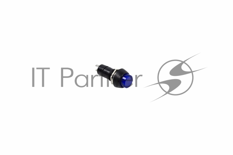 Rexant 36-3041 Выключатель-кнопка  250V 1А (2с) (ON)-OFF  Б/Фикс  синяя  