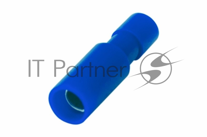 Разъем штекерный полностью изолированный Rexant гнездо 4 мм 1.5-2.5 мм² (РШПи-м 2.5-4/РШИм 2-5-4) синий