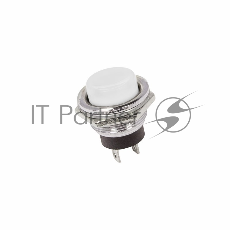 Rexant 36-3355 Выключатель-кнопка  металл 250V 3А (2с) (ON)-OFF  O16.2  белая  