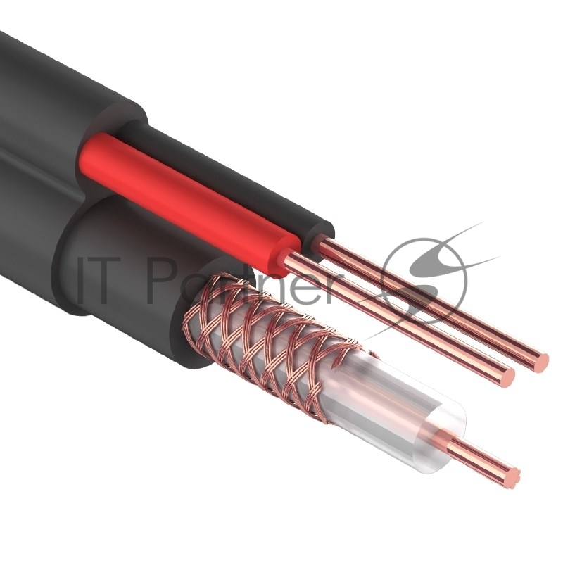 REXANT (01-4004) Кабель видеонаблюдения +2 жилы 305м  черный  (ККСВ-П) 