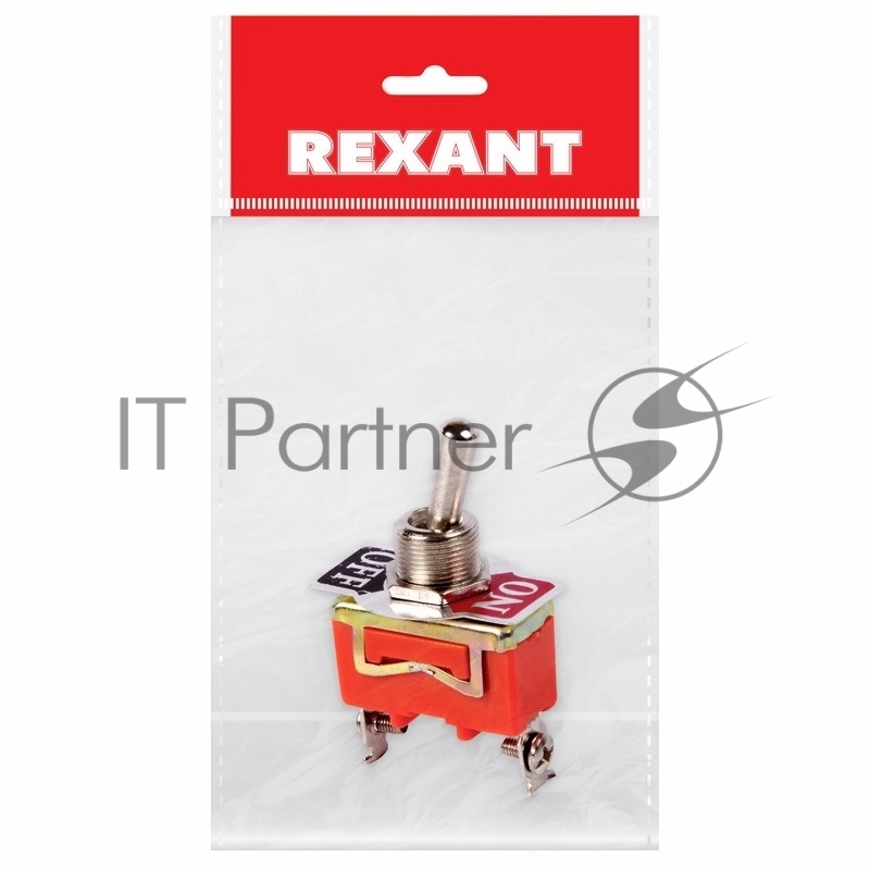 Тумблер Rexant 250V 15А (2c) ON-OFF однополюсный (KN-101) Индивидуальная упаковка 1 шт
