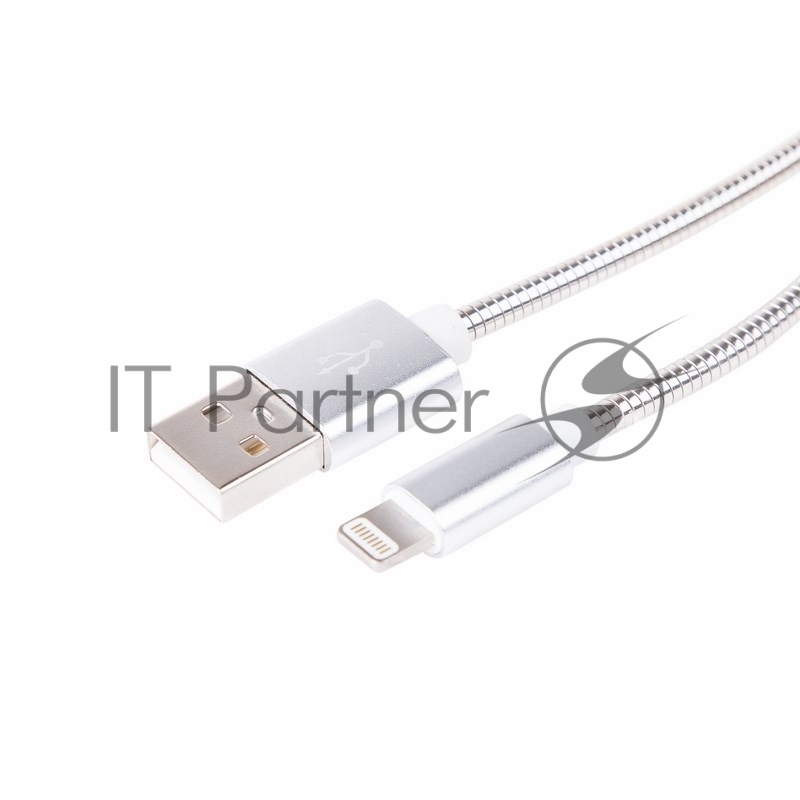Rexant (18-4247) Кабель USB-A – Lightning для Apple, 2,4А, 1м, в металлической оплетке
