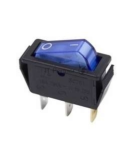 Rexant 36-2211 Выключатель клавишный 250V 15А (3с) ON-OFF синий  с подсветкой  