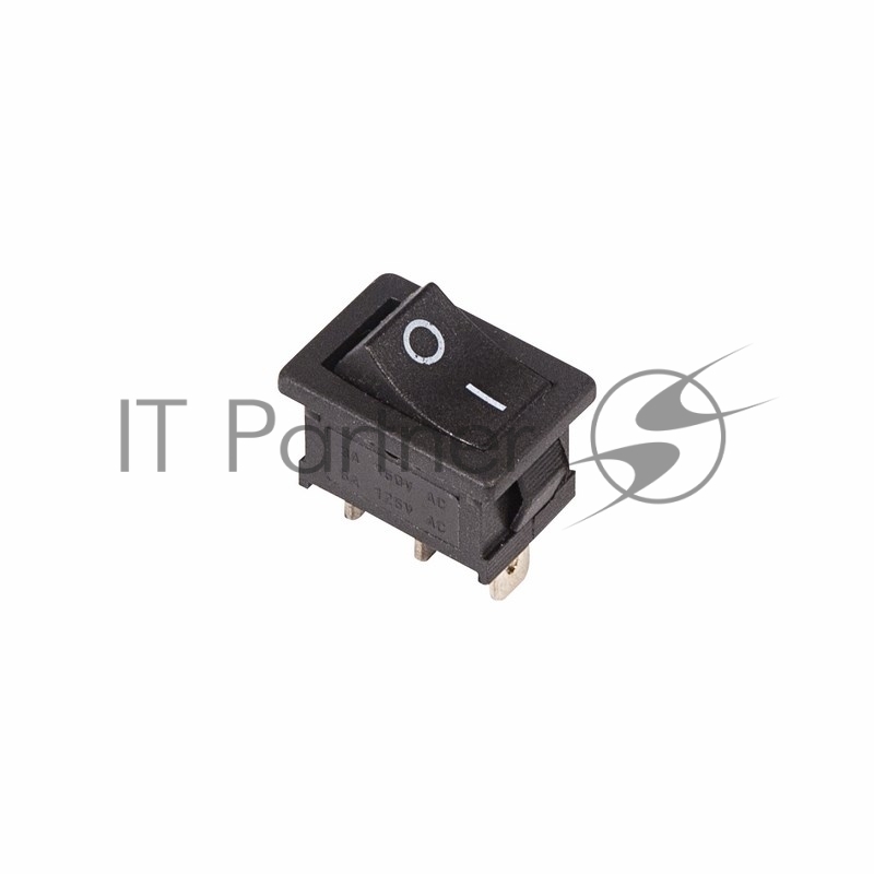 Выключатель клавишный 250V/6А (3с) ON-ON черный Mini (RWB-202,SC-768)(Цена за шт.,в уп.10шт.)