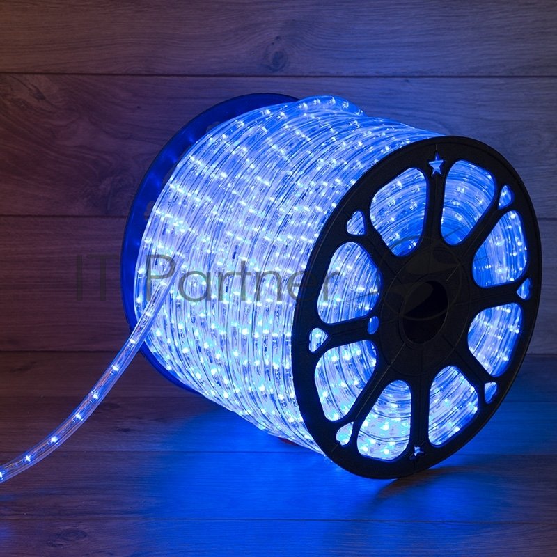 Дюралайт Neon-night LED, постоянное свечение (2W) - синий Эконом 24 LED/м, бухта 100м